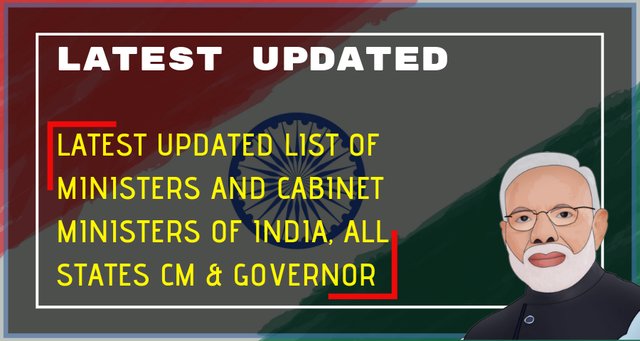 Latest Updated Pdf List Of Ministers And Cabinet Ministers Of